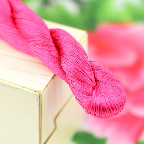 1 farbe 400m Suzhou stickerei 100% natürliche seide bestickt linie seide diy spezielle Seidige Helle farbe linie Gemeinsame farben rosa: 4