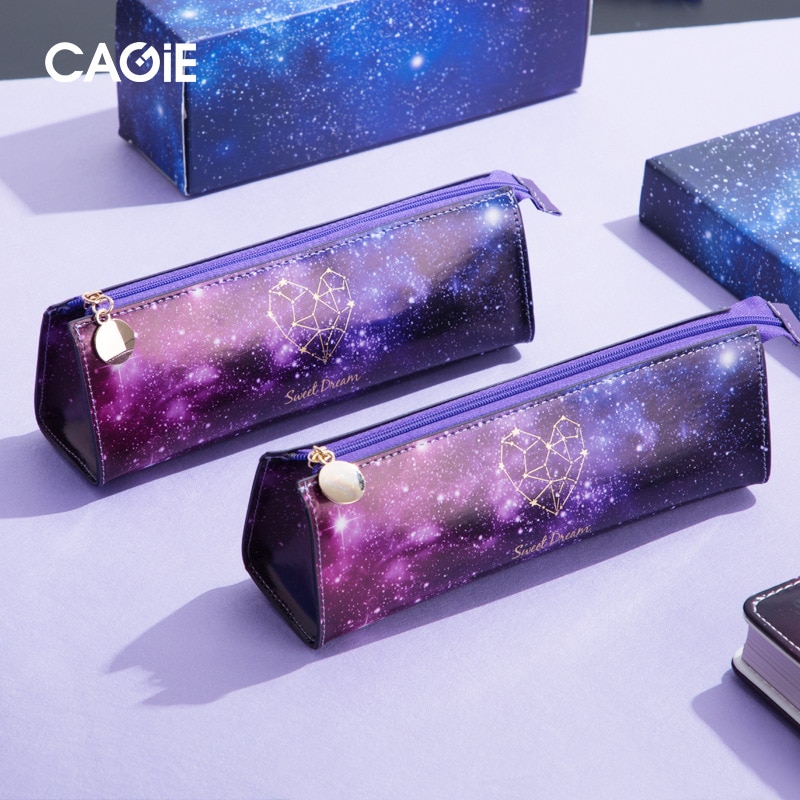 Mini School Pencil Case Cute Star Cartridge Bag for Girls Back to School Pencilcase Big Penal Box Stationery Kit Pouch Supplies