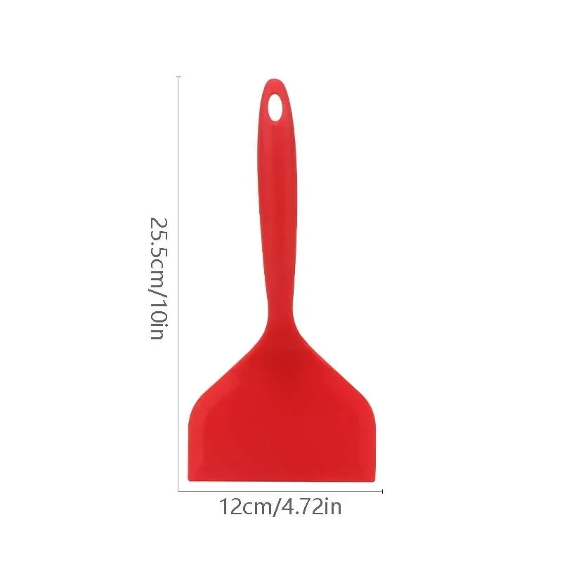 Espátula de silicona de boca ancha, raspador antiadherente, carne, huevo, espátula para cocinar, herramientas para hornear panqueques, pala de cocina: Amarillo claro
