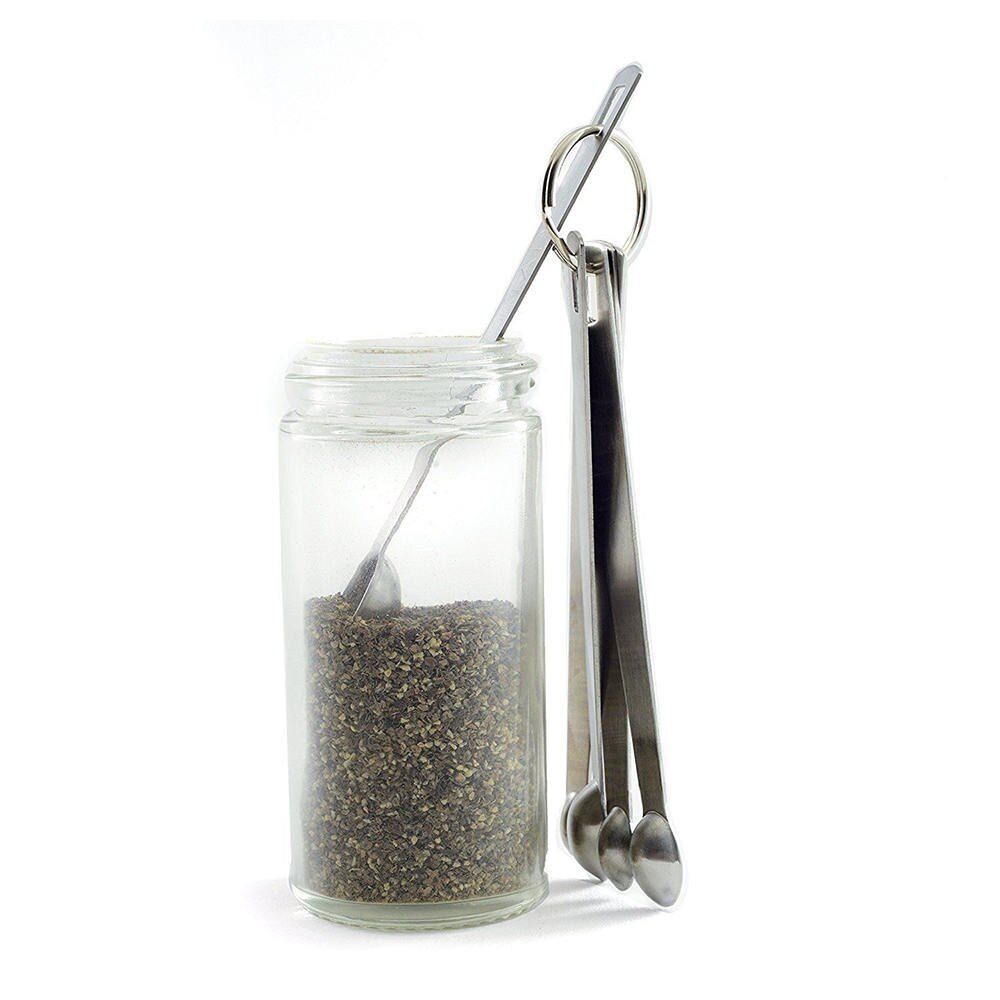 5 pièces Mini Norpro 18/10 en acier inoxydable Smidgen Dash cuillères à mesurer ensemble de pincement cuillère à mesurer fournitures de cuisine