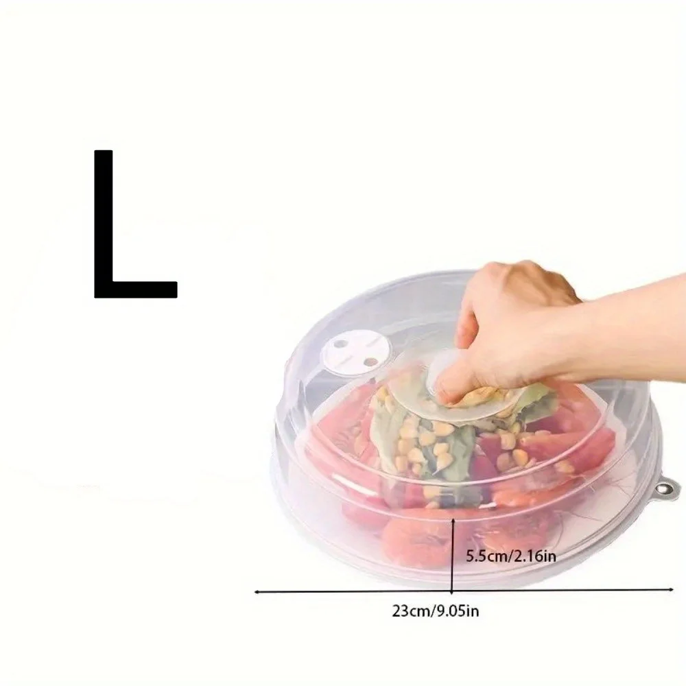 Microwave Dish Cover Refrigerator Fresh- Keeping Dish Cover Anti Splatter Sealing Cover Lid Cold & Heat Resistant Kitchen Tools: WHITE