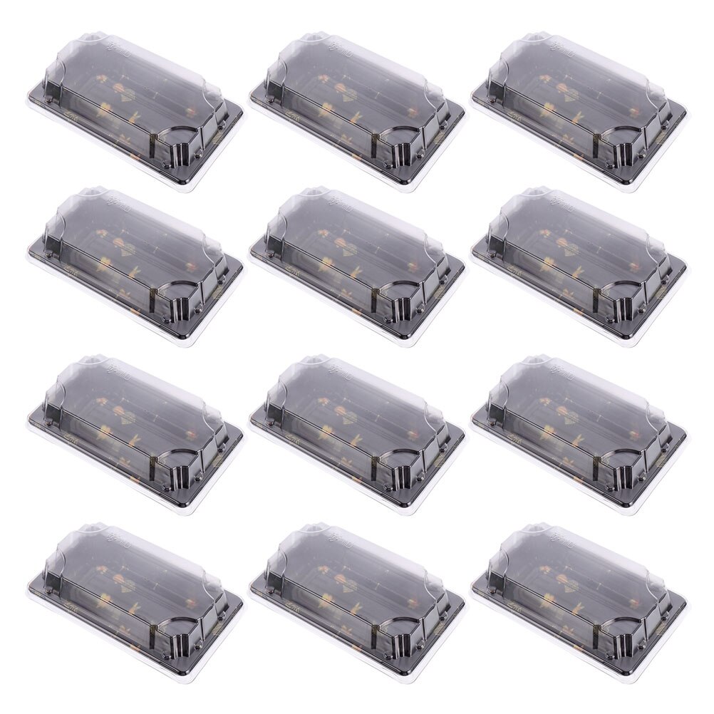 25pcs Sushi Take-out Box Disposable Rectangle Printing Take out Container