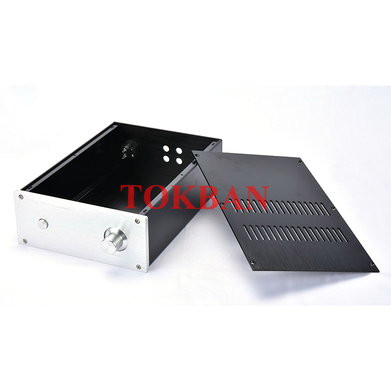 Tokban Audio JC229-3 220*90*311mm All Aluminium Power Amplifier Chassis Enclosure DIY HIFI Amp Case Shell