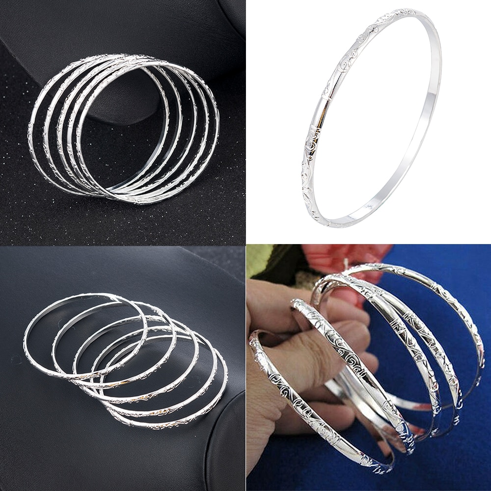5 Teile/satz Jahrgang Manschette Armbinde Einfache Schnitzen Blume aufbringen Armreif setzt für Frauen Zubehör Pulsera Amuleto Schmuck