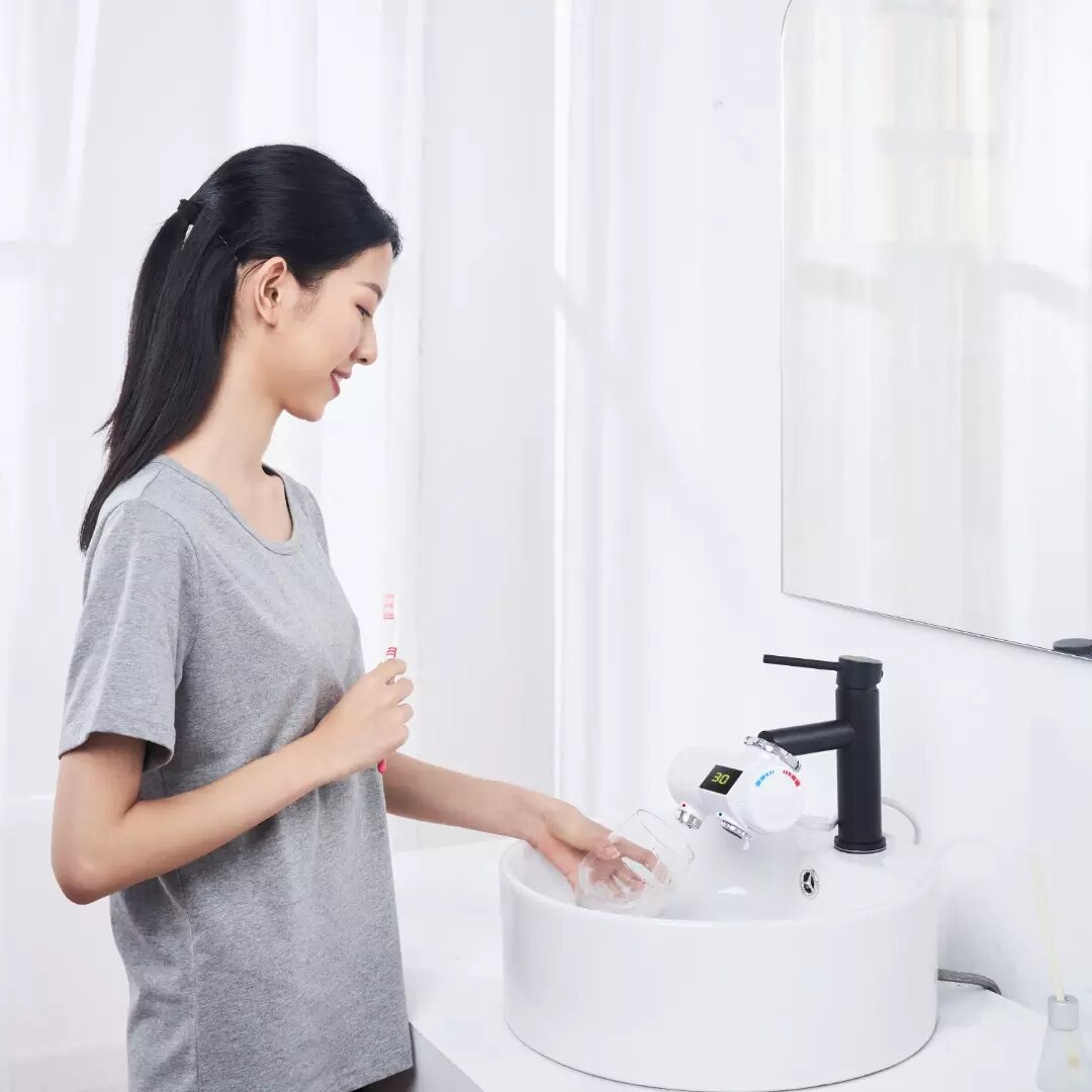 Xiaoda Instant Heating Faucet Kitchen Electric Water Heater Temperature Cold Warm Adjustable Faucet