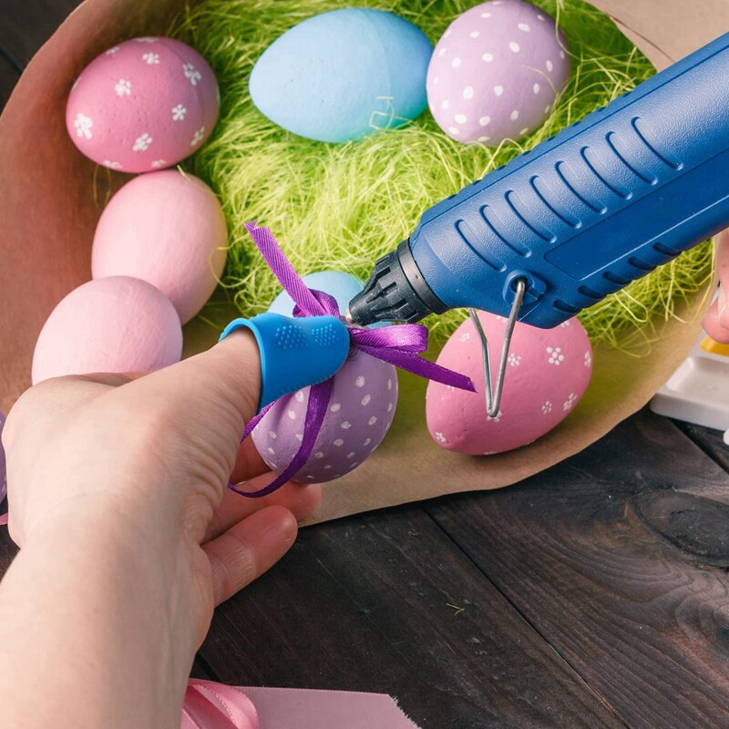 ! 12 Pcs Melt Adhesive Finger Caps Silicone Finger Protectors for Glue Wax Rosin Resin Honey Adhesives