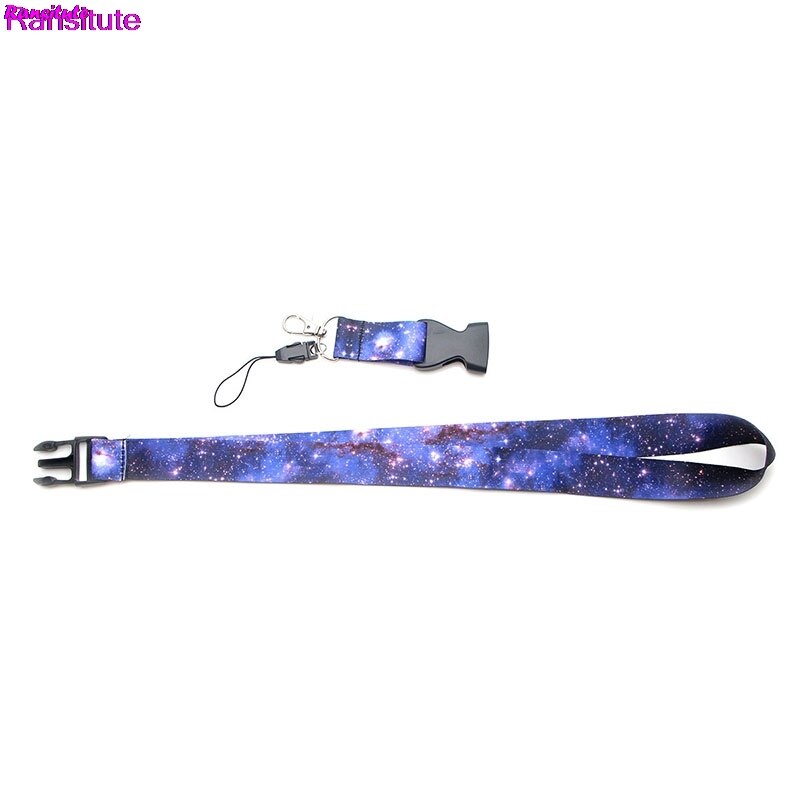 R80 Ransitute Starry Colorful Mobile Phone Strap Neck Lanyard Key ID Card Mobile Phone USB Bracket Lanyard Ribbon