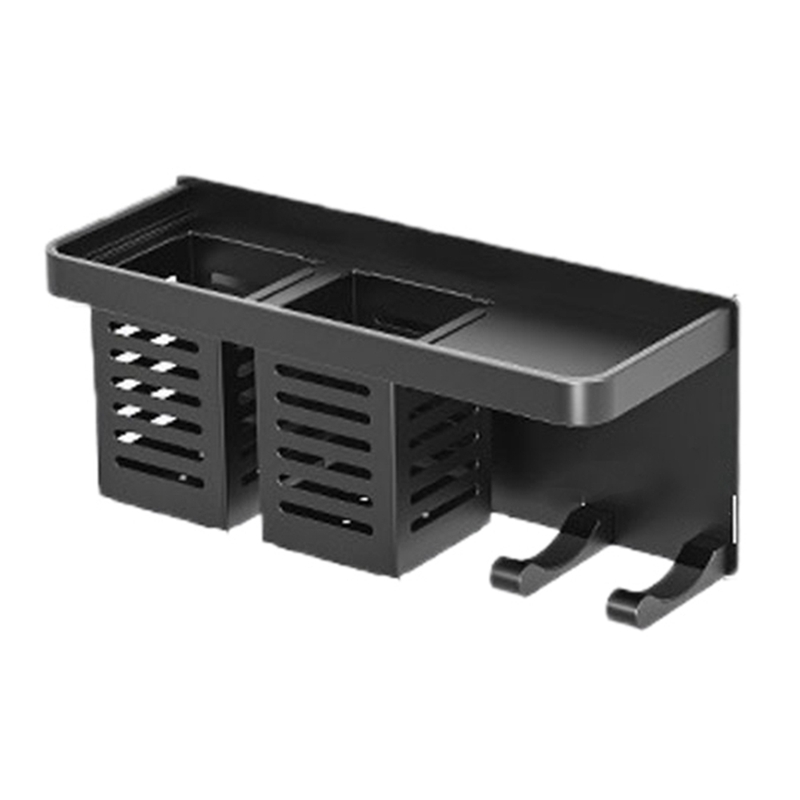 Föhn Houder Wandmontage Opbergrek Badkamer Plank Voor Dyson Supersonic Föhn Punch-Gratis Rack: double cup