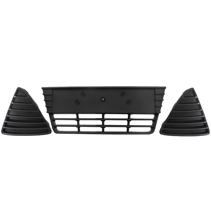 Front Bumper Lower+Left+Right Grille Cover Set of 3 for Ford Focus