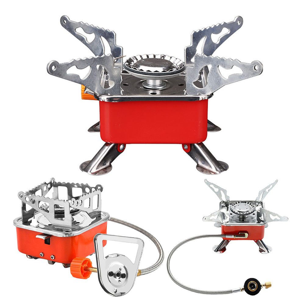 Mini Portable Burner Ultralight Camping Gas Stove Outdoor Gas Tank Stove for Backpacking Camping Hiking Picnic