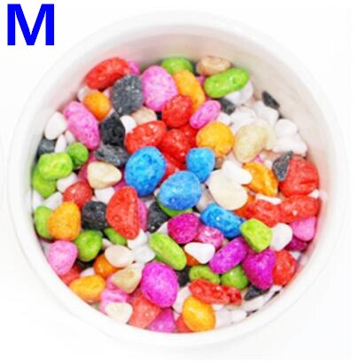 500g decoratieve tuinkiezels, stenen, vetplanten, bloempot, bestrating, aquariumdecoratie, maat s/m/l: D