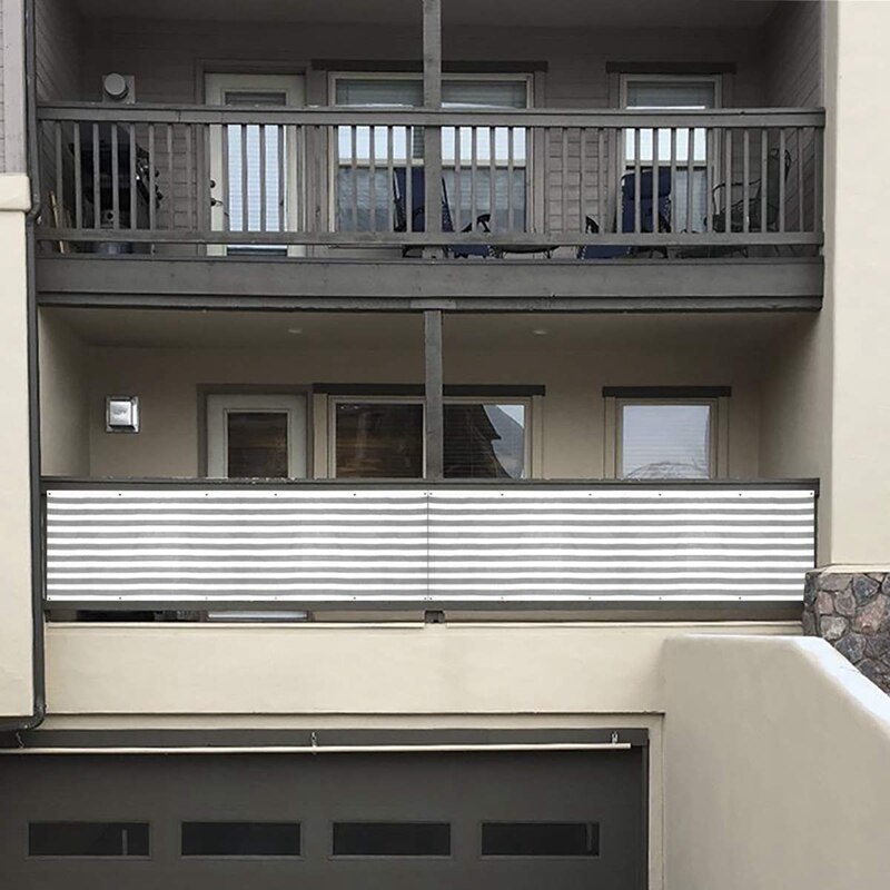 Recinzione Dello Schermo di Segretezza, 0.9M x 5M Ft Griglia Recinzione Parabrezza portico Esterno per Cortile terrazza Balcone suola Visiera di Protezione UV