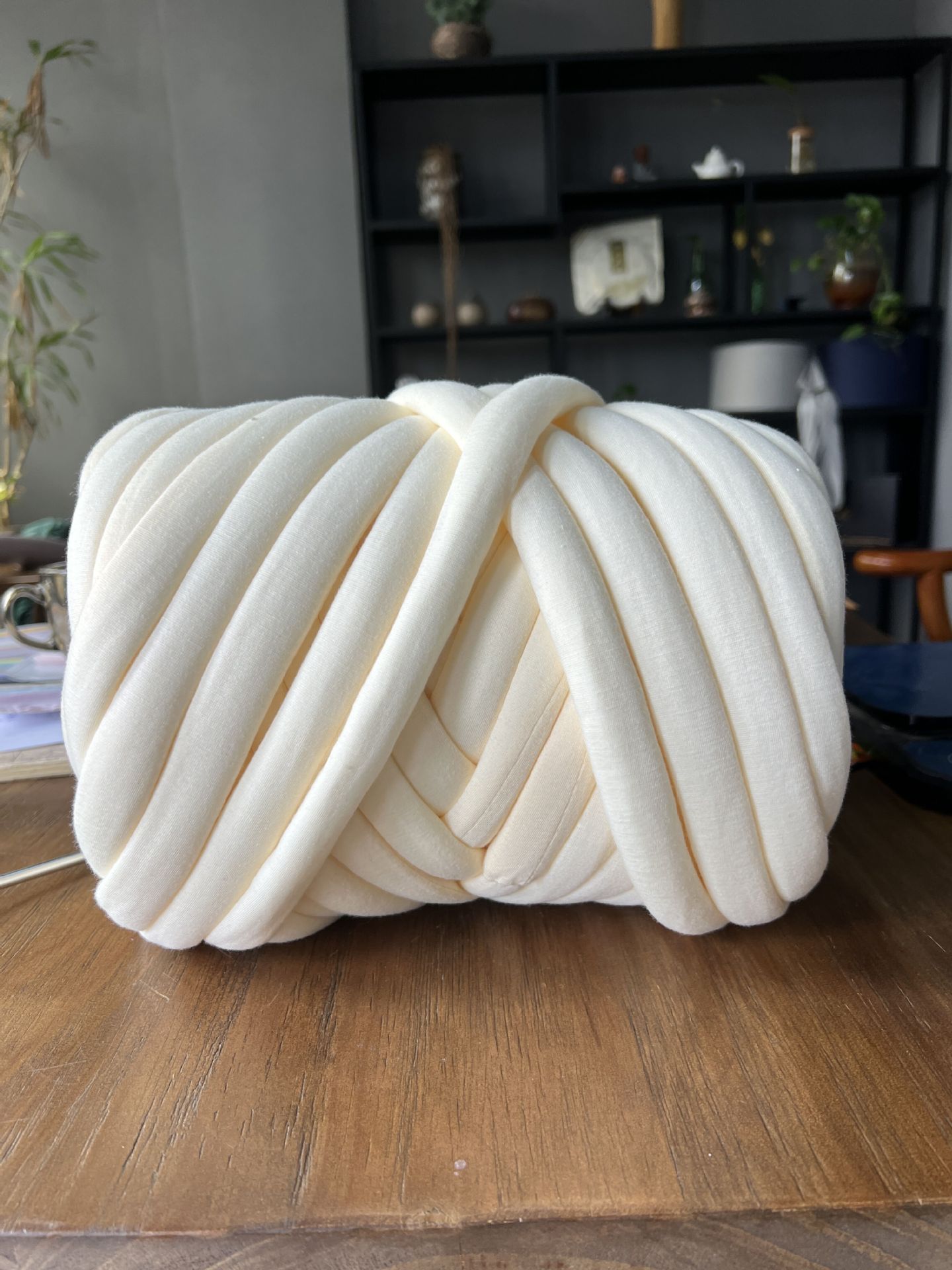 Thick Big Giant Yarn for Hand-knitting Ultra-thick DIY Arm Knitting Roving Blanket Spinning Threads Crochet No Needle Needed