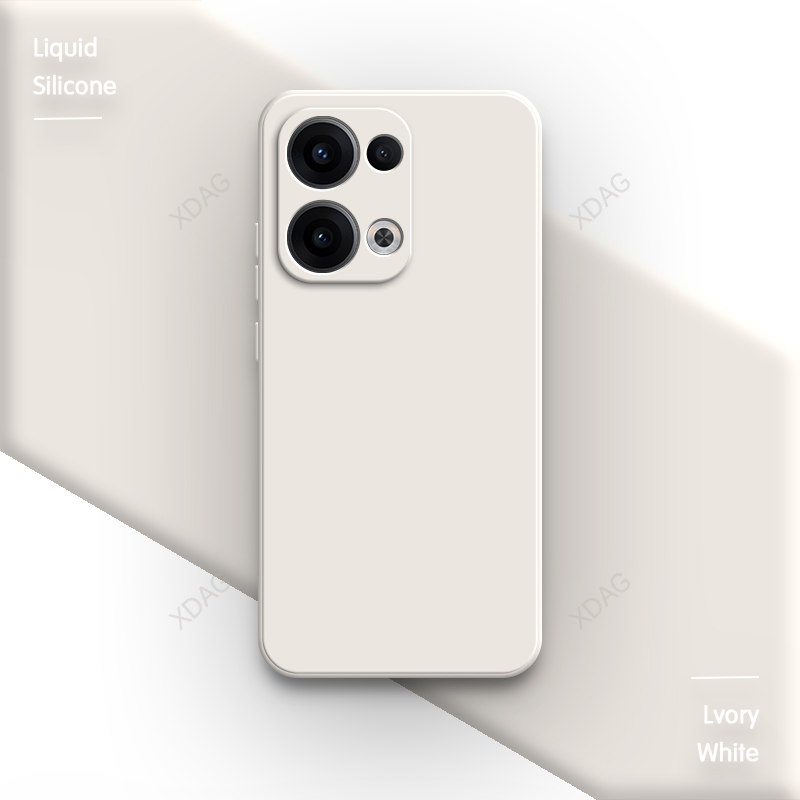 Carcasă oficială de telefon pentru oppo reno 13, reno 13 pro  f 13f s 13fs fs 5g, silicon lichid moale, 13 pro, husă spate simplă, de bază: Portocale / Pentru iphone 13