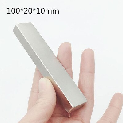 10 Pcs 100*20*10 Mm Super Sterke Magneten 100X20X10mm N50 Neodymium Zeldzame Aarde Bar Magneet 100x20x10