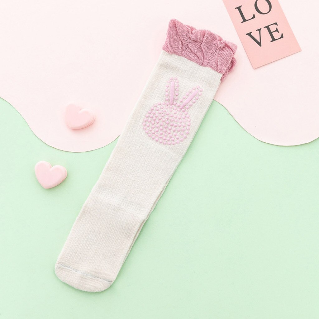 Kleinkind Kinder Baby Mädchen Jungen Karikatur Tiere Knie hoch Antislip Strümpfe Socken Baby Kleinkind Anti-Schleudern Anti-fallen Knie Pads