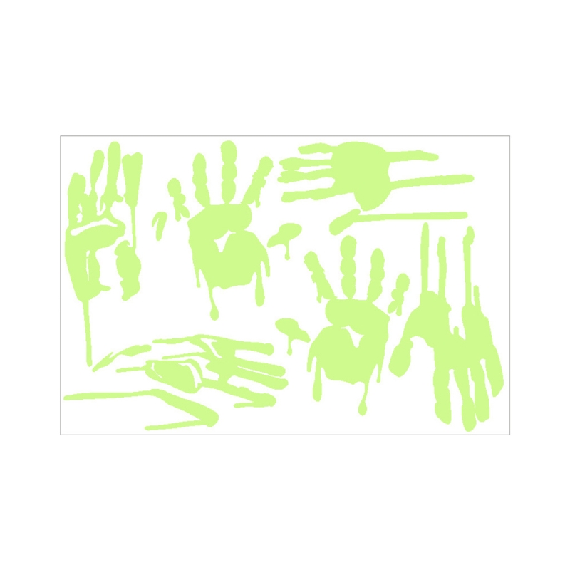 Adesivo Zombie Bloody Handprint - Sticker Die-Cut 4" X 4.5", Grafica Apocalisse, Per Paraurti O Casco