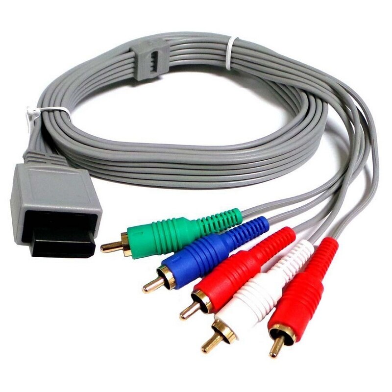 Video Input Games Component Cable HD Practical Clear Image Vivid Color 5 Heads TV Display For WII WIIU