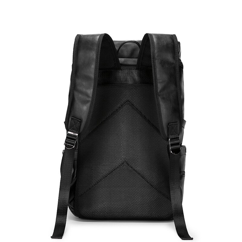 Kampagner preppy stil herre rygsæk mandligt mærke laptop notebook rygsække til mænd pu leter rygsæk store skoletasker