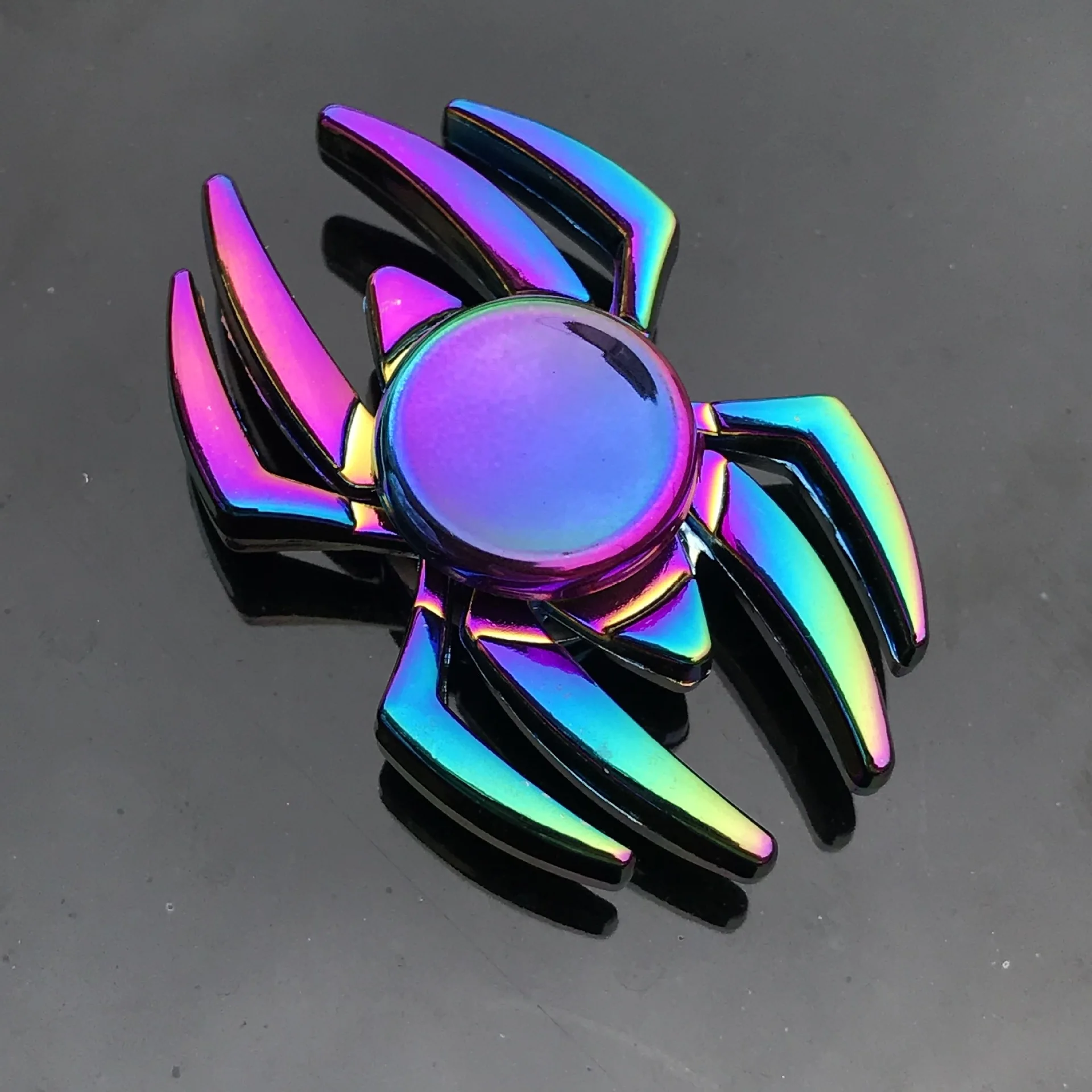 Metal Rainbow Fidget Spinner Gradient Color R188 Mute Bearing EDC Hand Spinner Fingertip Gyro Anti-Anxiety Kids Adult Toys: Burgundy
