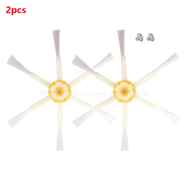 Hepa Filter Main Side Brush Parts For iRobot Roomba 500 Series 510 / 530 / 532 / 535 / 550 / 560 / 564 / 570 / 580 / 585 / 595: light yellow
