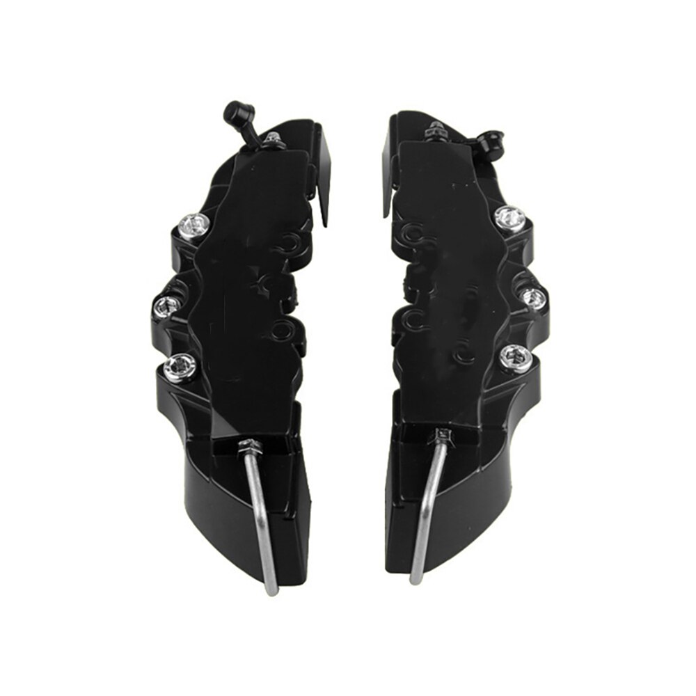 3D Disc Remklauw Cover Universal Stijl Disc Voor En Achter Kit Fit Over 18 Inches Grote Size 2 Stuks: BLACK