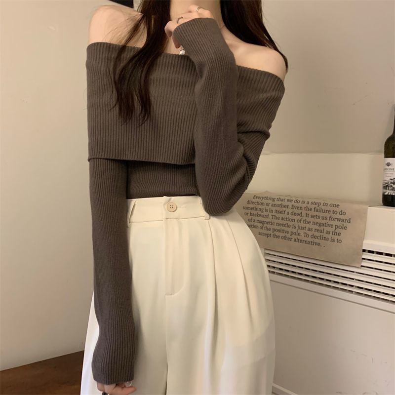 Gebreide trui-jurk met col - BIEGE - 25.00€ - Kiabi