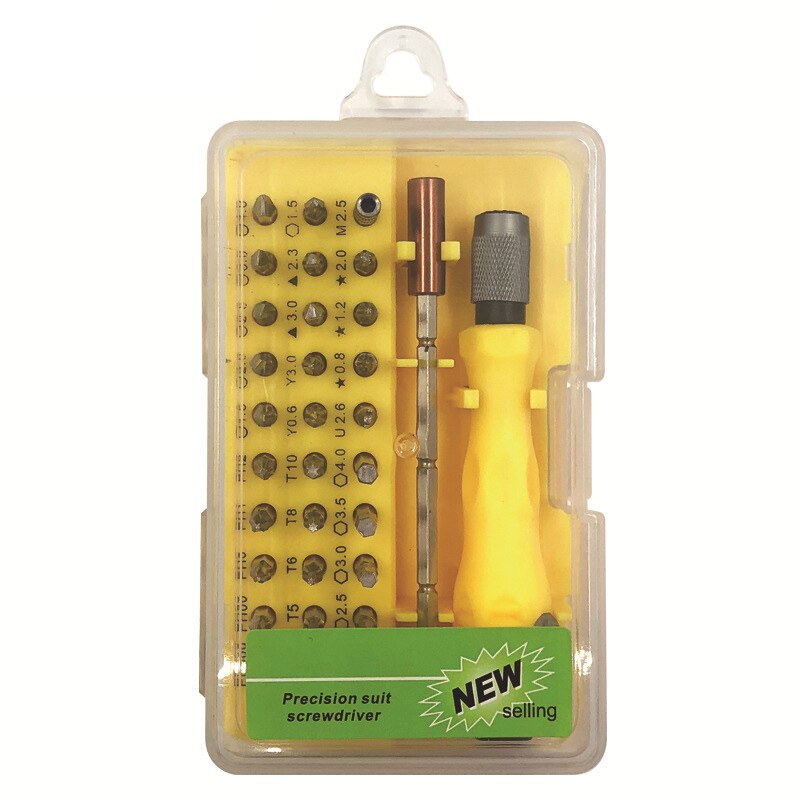 Skruvmejsel set precision mini magnetiska skruvmejsel bitar kit 32 in 1 telefon mobil ipad kamera underhåll verktyg reparation: 2