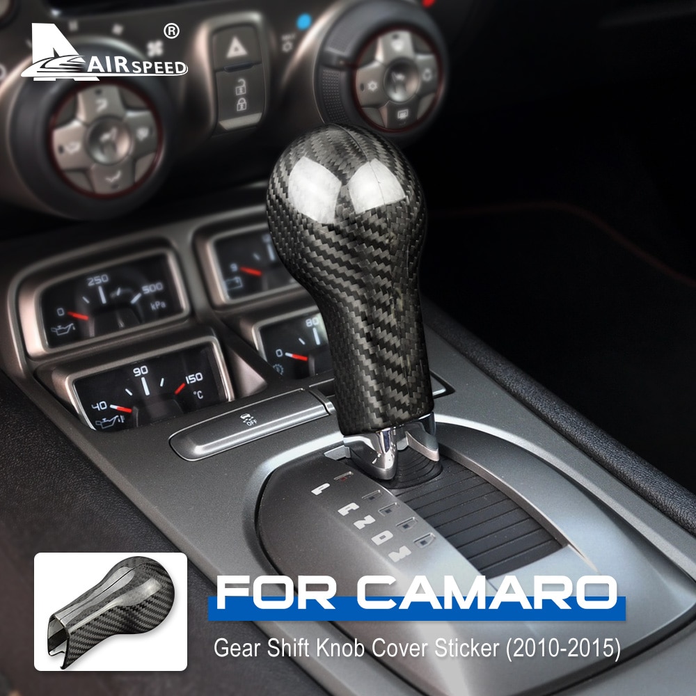Airspeed Voor Chevrolet Camaro Koolstofvezel Auto Pookknop Cover Interieur Accessoires