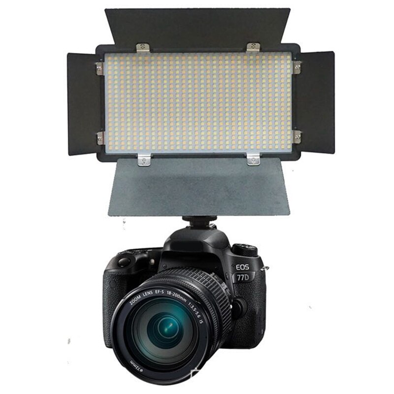 Fotografie 600 Led Kralen Video Light Lamp Panel 3300K-5600K 40W 3600LM Dimbare Voor Camera Video dv Camcorder