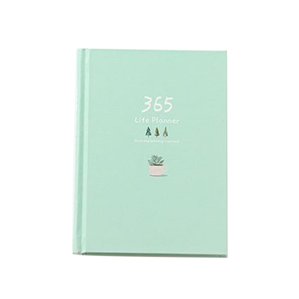 114 Sheets Agenda Planner Notebook Deer/Fish/Leaf Notebook DIY Weekly Monthly Daily Diary Stationery Notebook Planners: Light Green