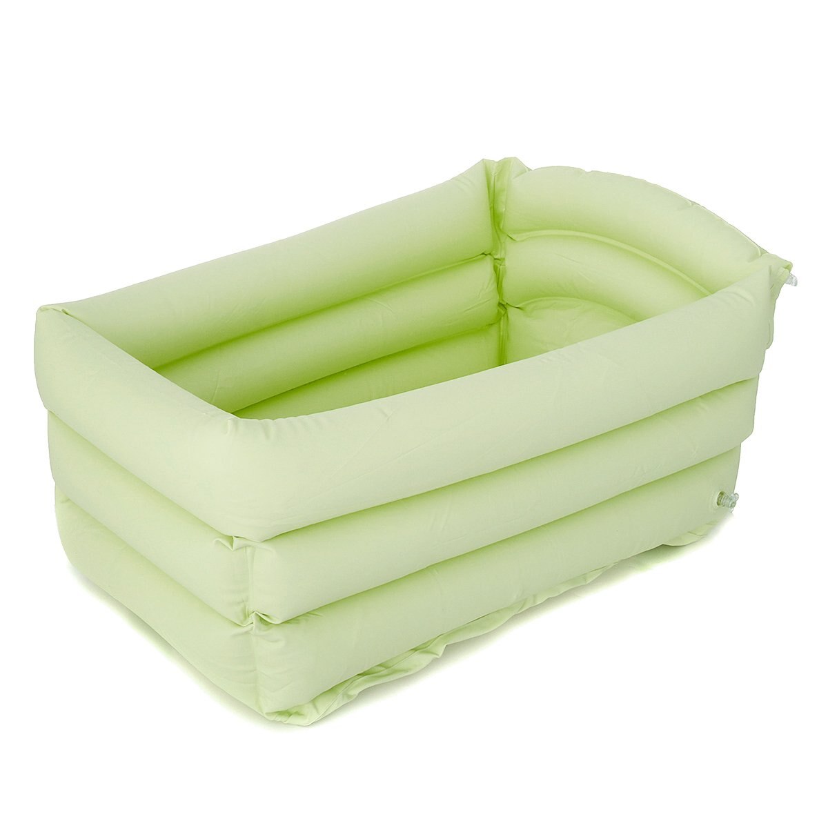 Portable Bathtub Inflatable Bath Tub Baby Tub Cushion Warm Keep Warm Folding Portable Bathtub Bath Shower Tool: Green