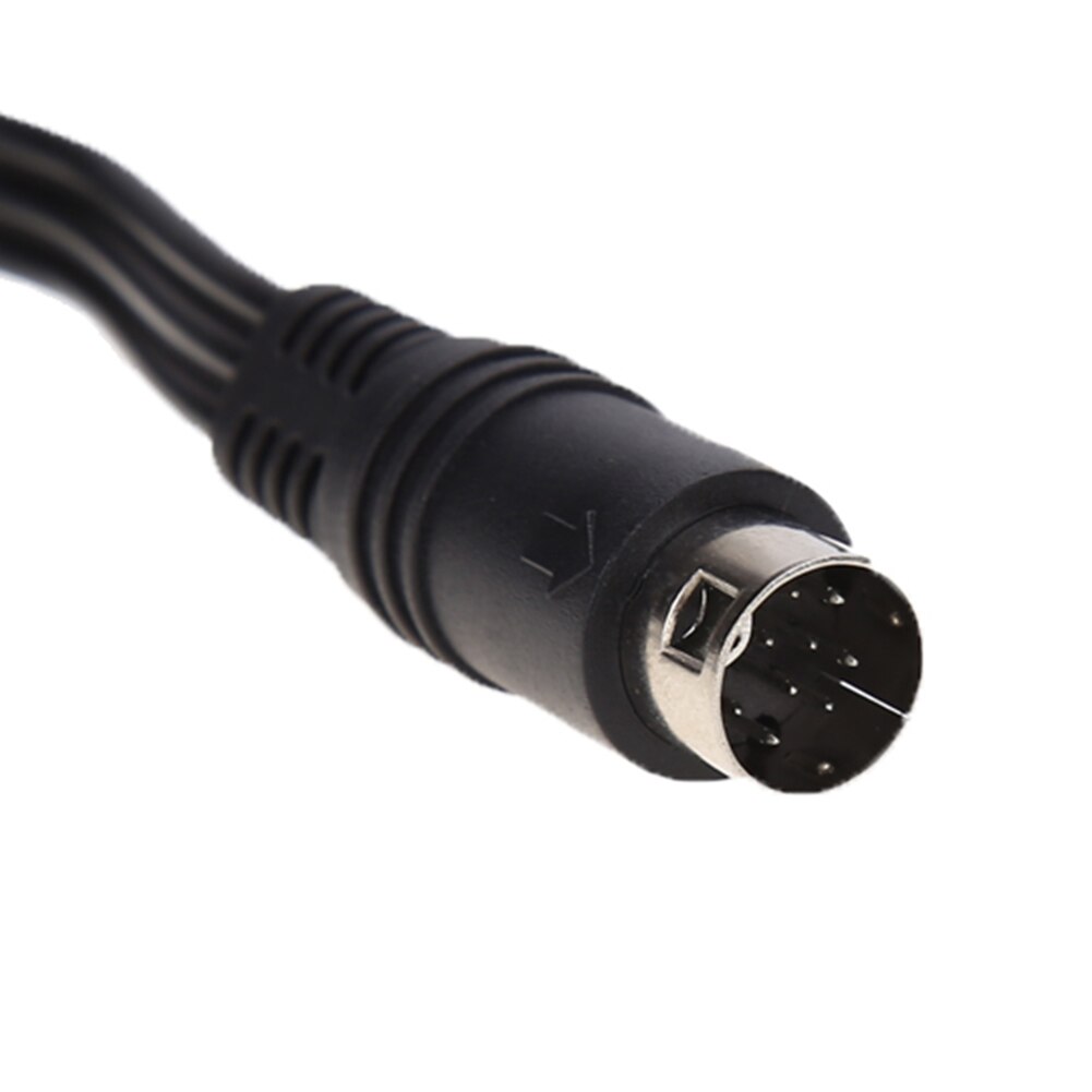 Märkesersättning rca audio-videokabel 3 rca 1.8 m 9 -stifts nickelpläterad audio video av-kabel för sega genesis 2/3