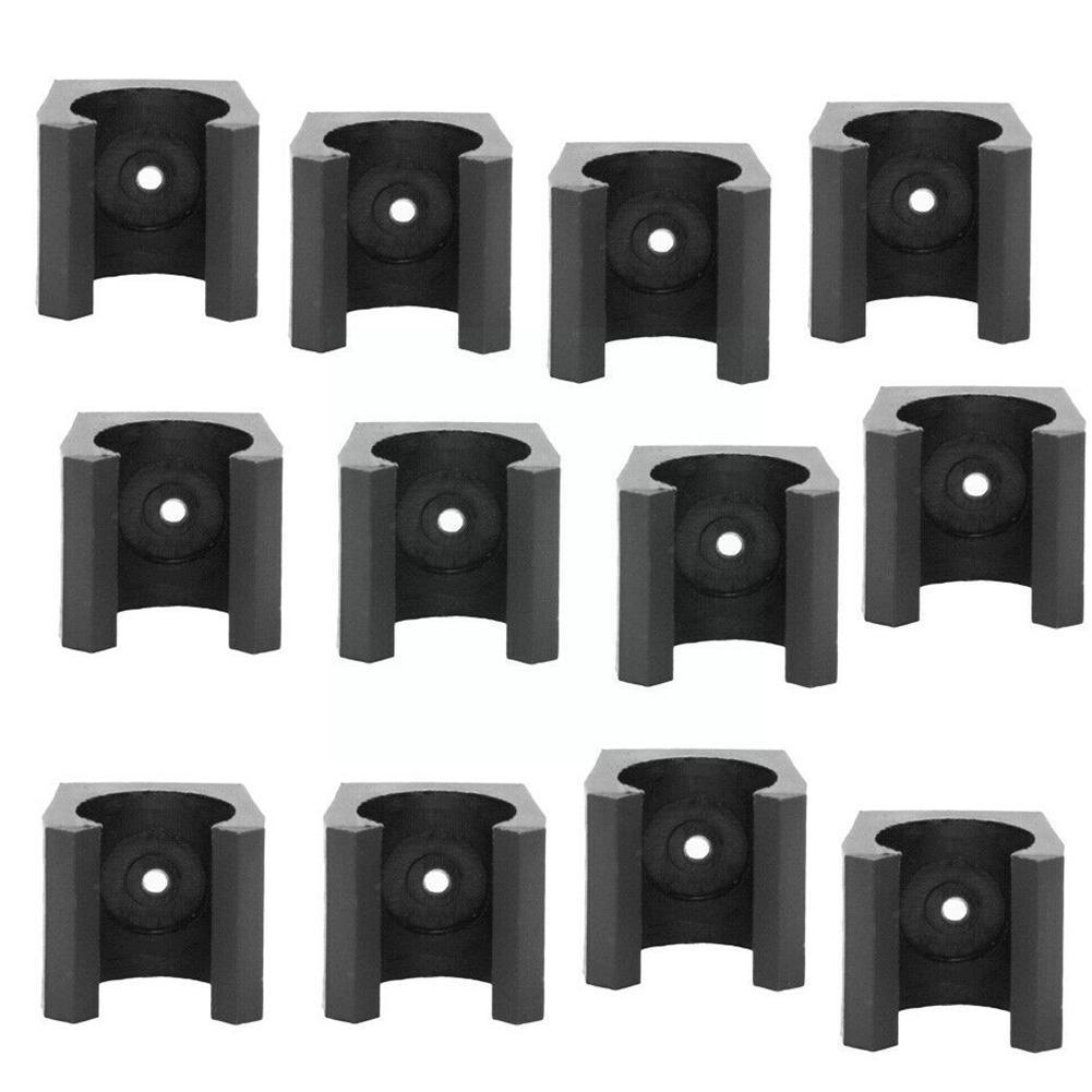 12Pcs Biljartkeu Houders 1.9X1.8X1.8Cm Muur Opknoping Holder Supply Houder Vissen Biljartkeus Houder plastic Stok Staaf C U2j3