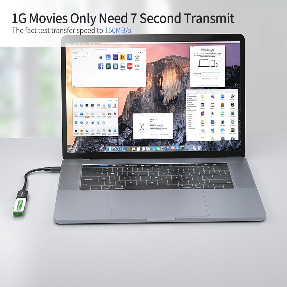 Essager USB C Per Adattatore USB OTG Cavo USB di Tipo C a USB 3.0 Adattatore Femmina Per Macbook Samsung S10 huawei Tipo-C USB-C Adattatore