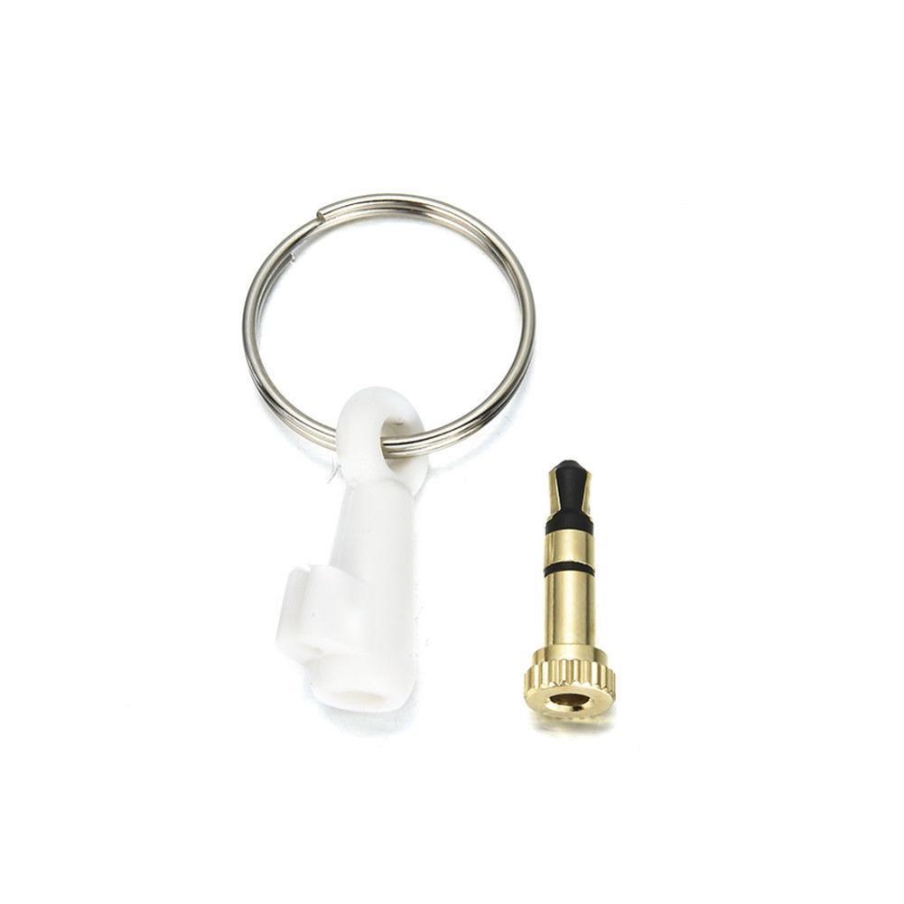 Mini Infrared Wireless Remote Control For Phone Infrared Smart Aux Jack Remote For iPhone 3.5mm adapter: white