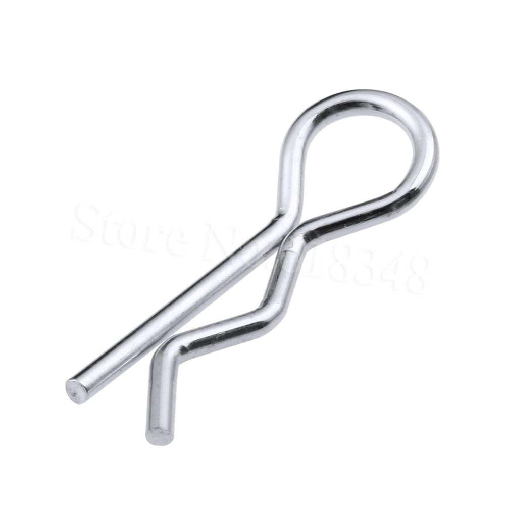 50pcs Large RC Body 1/8 Clips Pins Metal For Truck Buggy 1:8 Shell Spare Parts Fit 1/5 Baja