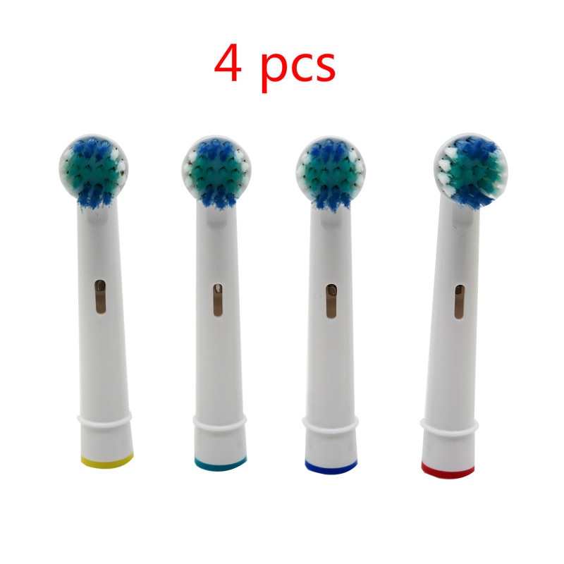 4 stks/set Elektrische Tandenborstel Heads SB-17A Vervanging zachte POM 4 Kleuren voor Orale B 3D