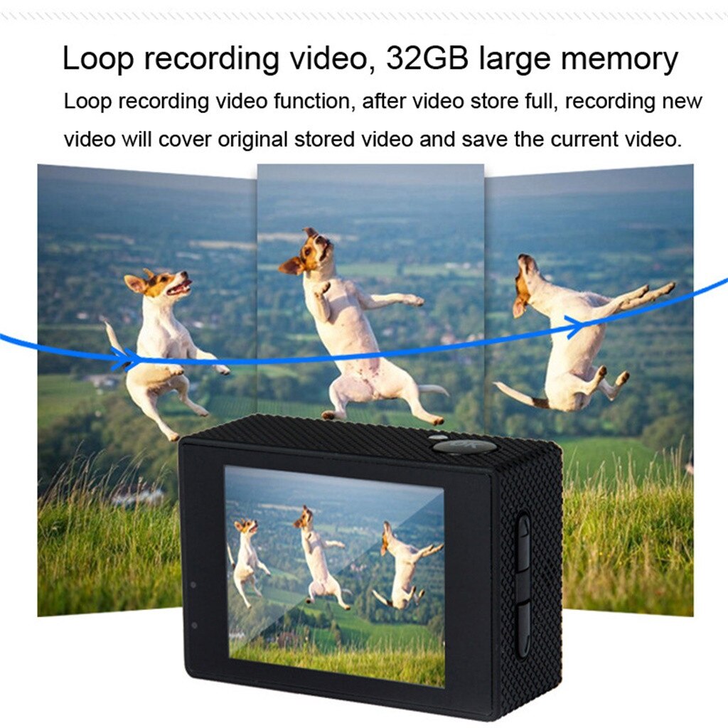 Waterproof Camera HD 720P Sports Action Camera DVR Cam DV Video Camcorder 41#