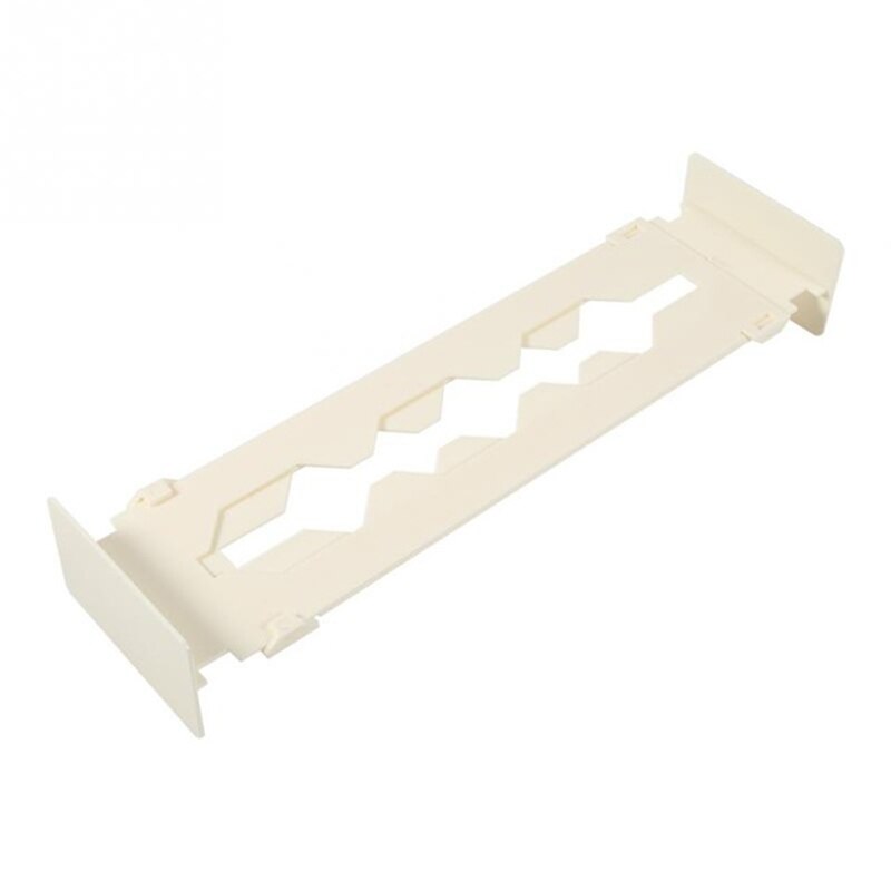 Séparateur de tiroir réglable en plastique, organisateur rétractable, extensible, panneau de séparation multifonction, bricolage, maison, bureau, cuisine: WHITE