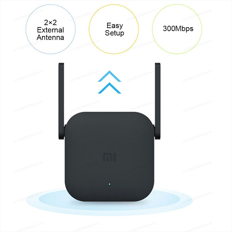 XIAOMI MIJIA WiFi Amplifier Pro，300M 2.4G Network Expander Repeater Power Extender Roteador，2 Antenna，For Mi Router Wi-Fi