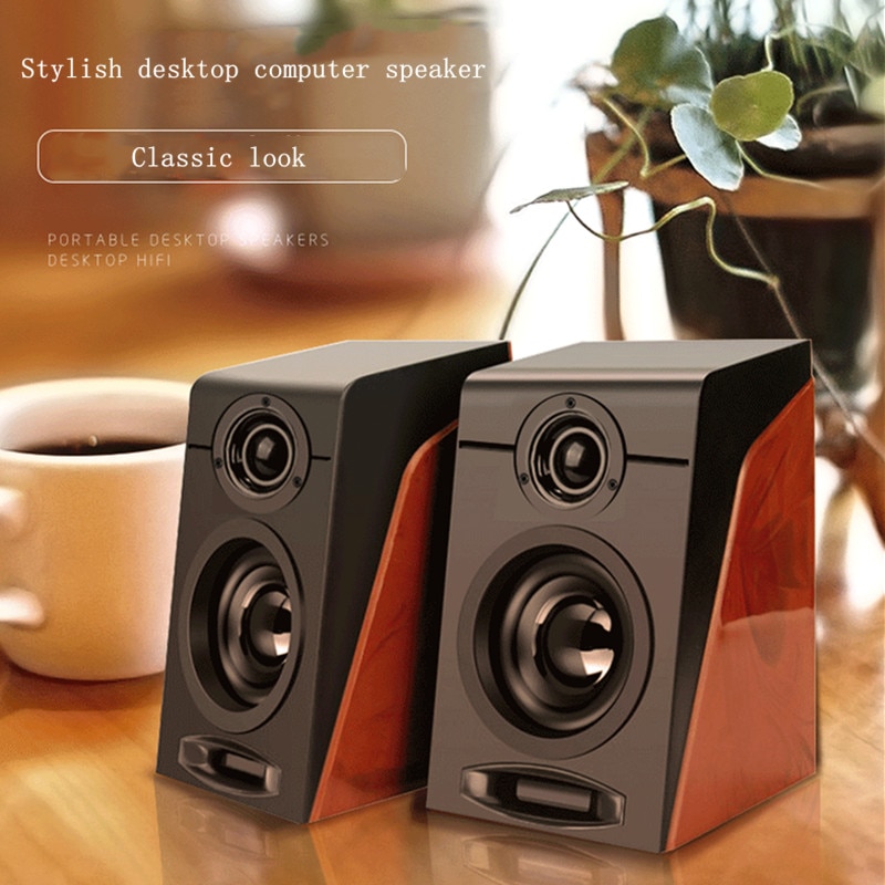 HiFi Pc Computer Boombox Laptop USB2.0 Mini Luidspreker Subwoofer Sound Speaker Muziek Altavoz Portatil De Gran Potencia F4027C