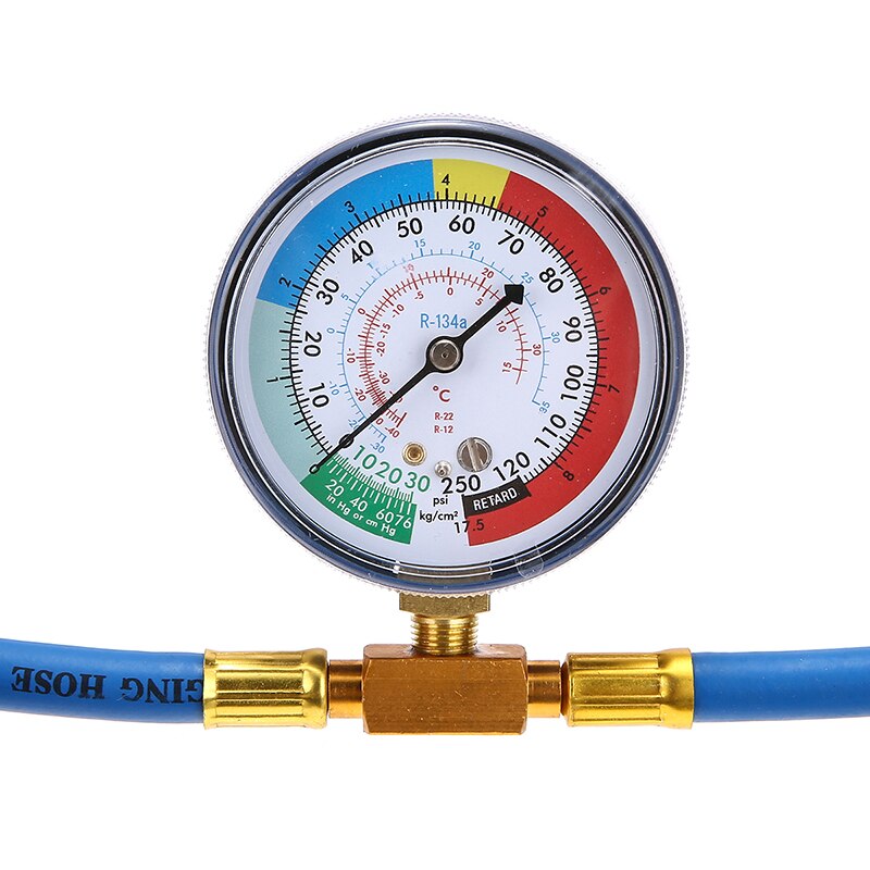 1Pc R134A Car Air Conditioning Refrigerant Recharge Measuring Kit Hose Gas Gauge Auto Replacement Parts