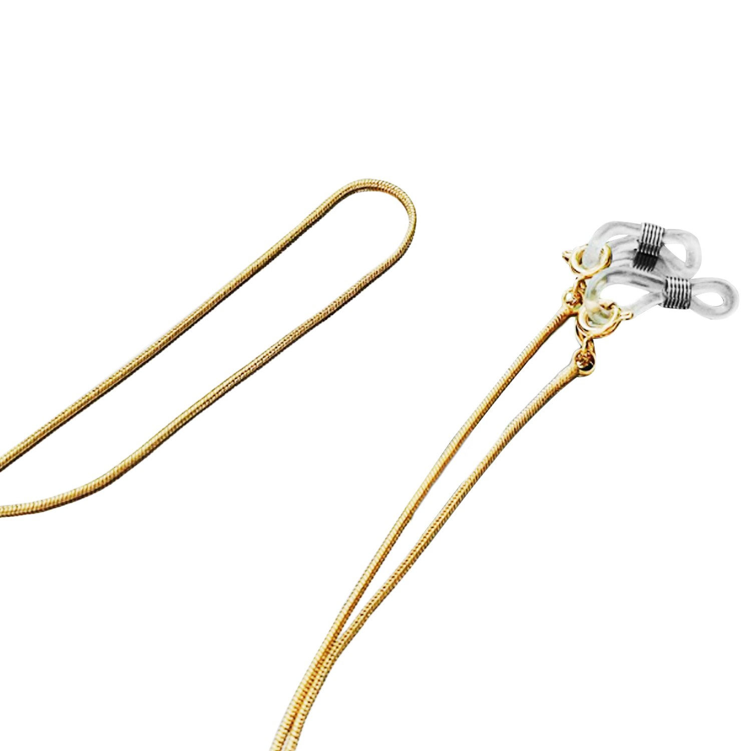 Leesbril ketting 80 cm brillen ketting touw damesbril ketting gouden zonnebril ketting 1pc: K goud