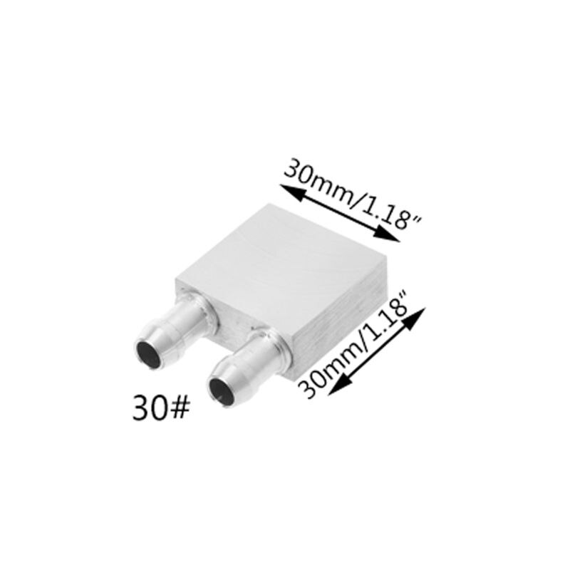 30*30mm Primäbetreffend Aluminium Wasser Kühlung Block Kühlkörper System Für PC Laptop CPU T3LB: 30