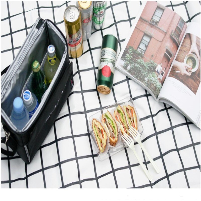 Jxsltc bolsa de pendurar em assento de carro, de alta qualidade, isolamento de alimentos, para viagem, refrigerado, bolsa de ombro multifuncional