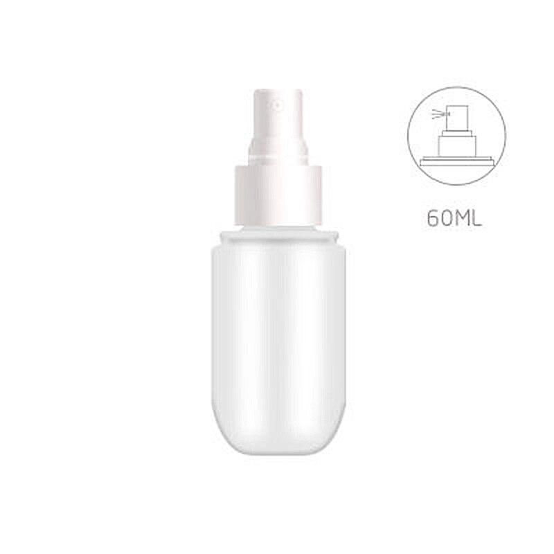 60ml resor tom sprayflaska plast atomizer liten mini tom påfyllningsbar parfym vatten sprayflaska sminkbehållare: Vit