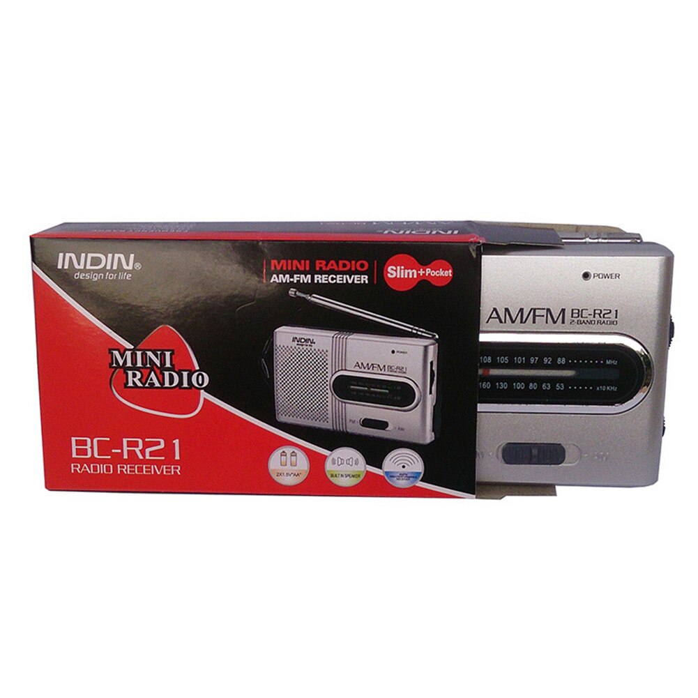 Portable Mini AM/FM Radio Antenna Telescopic Radios World Elderly Multi-Function Handheld Radio Receiver