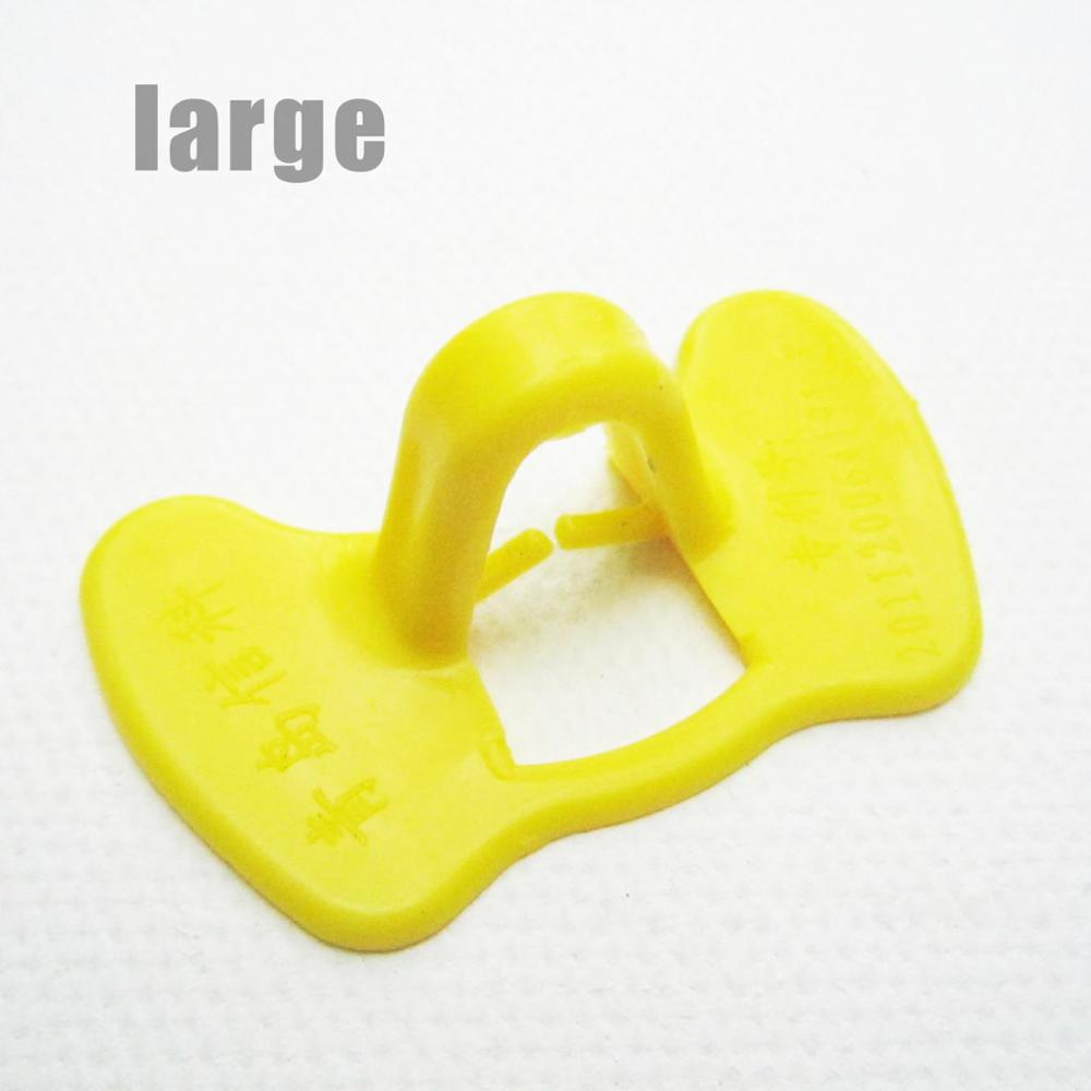 12pcs Red Yellow Pinless No Pin Bolt Chicken Peepers Eye Glasses Pheasant Poultry Blinders Spectacle Anti-pecking: yellow large