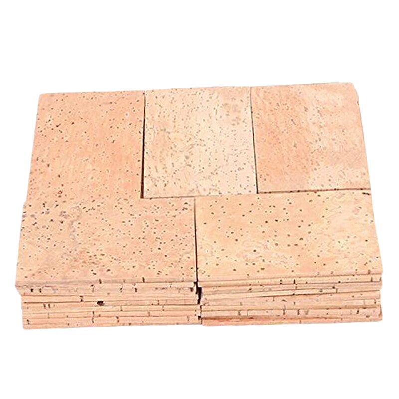 50Pcs Saxophone Neck Cork Sheet 2Mm Sopraan Tenor Altsaxofoon Klarinet Joint Natuurlijke Neck Cork Sheet Natuurlijke Kit: Default Title